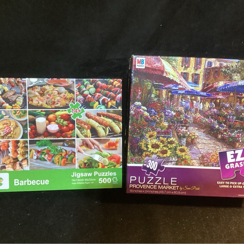 Milton Bradley and Fesoou Puzzle 500 and 300 pieces